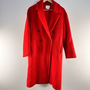 Vince Double Breasted Alpaca Long Coat Sz S